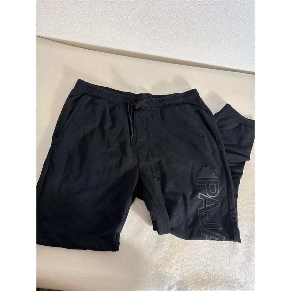PAJAR Canada Loungewear French Terry Jogger Pants w/ Pockets Black, Men's Large